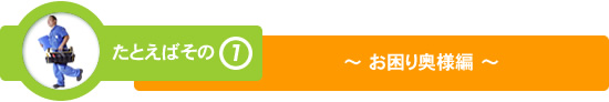 たとえばその1　お困り奥様編